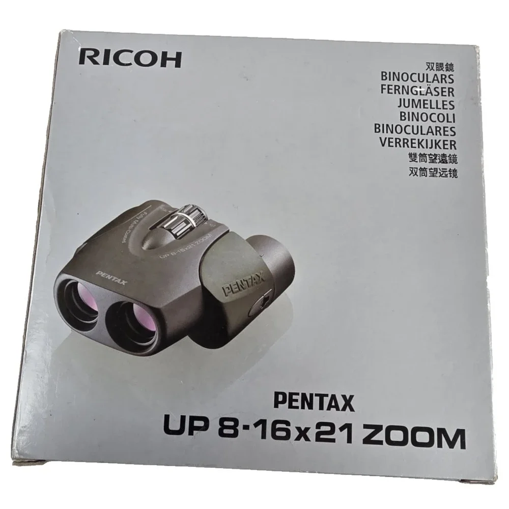 Pentax UP 8-16x21 Binoculars Green Fully-multi coating Zoom Brand New Sealed Box
